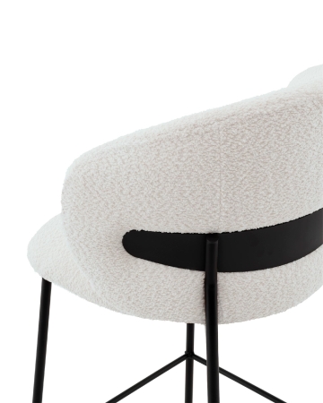 Стул полубарный Блейз букле белый