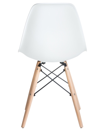 Стул обеденный LMZL-PP623 ножки светлый бук сиденья белый