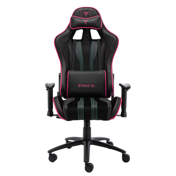 Кресло компьютерное игровое ZONE 51 GRAVITY черный-розовый