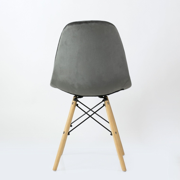 Стул Pulsante темно-серый велюр