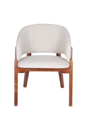 Кресло Милана средний тон, ткань ваниль