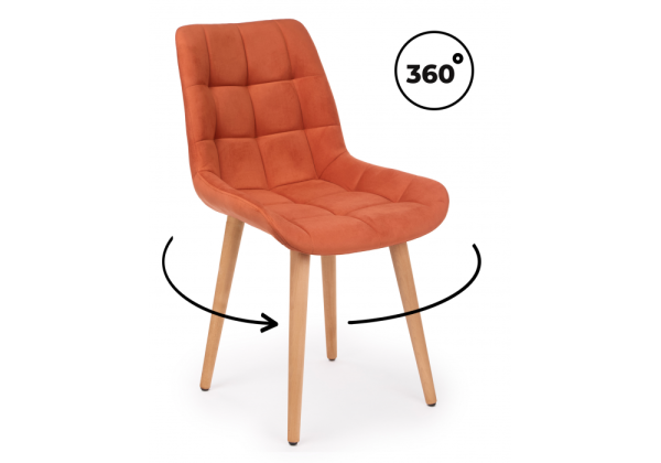 Стул деревянный Челси 360 терракотовый (zd 432), светлое дерево np