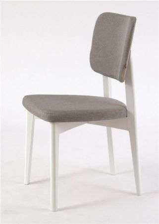 Стул "Орион" белая эмаль, ткань Kiton 05