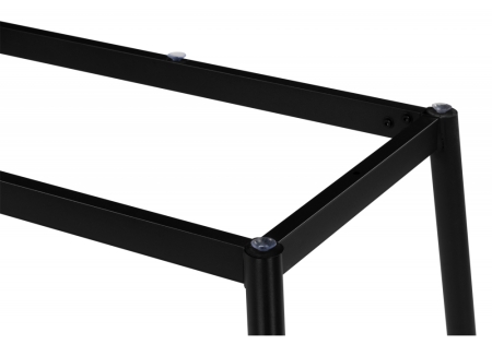 Керамический стол Rion 120 серый мрамор, черный