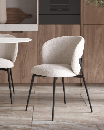 Стул Блейз букле белый Стул Блейз букле белый