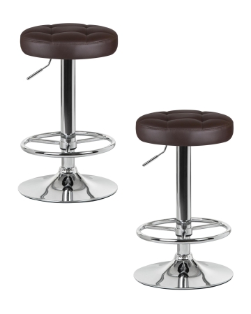 Набор 2 шт Табурет барный BRUNO, коричневый