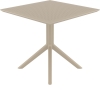 Стол пластиковый Siesta Contract Sky Table 80 бежевый