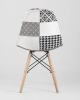 Стул DSW пэчворк черно-белый