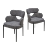 Стул VALTER AR627-3B серый, ткань, черный каркас