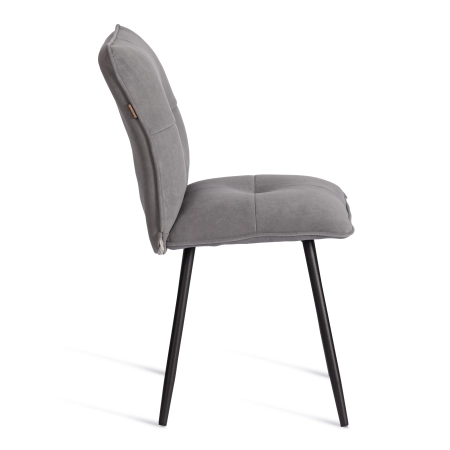 Стул обеденный Sweet серый, ткань и металл, мягкое сиденье, без подлокотников Стул обеденный Sweet серый, ткань и металл, мягкое сиденье, без подлокотников