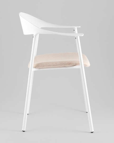 Стул Eila с подушкой пластик белый