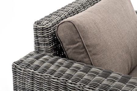 "Боно" кресло из искусственного ротанга, графит