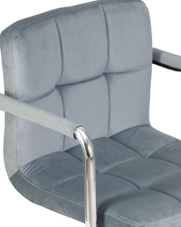 Офисное кресло для персонала TERRY пудрово-голубой велюр MJ9-74