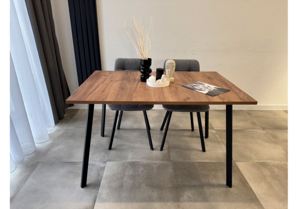 Стол деревянный Кортни 117 (157) x 77 дуб крафт табачный, черный матовый Стол деревянный Кортни 117 (157) x 77 дуб крафт табачный, черный матовый