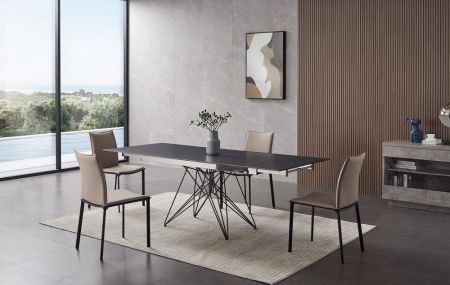 Стол T 041 (160) камень черный матовый