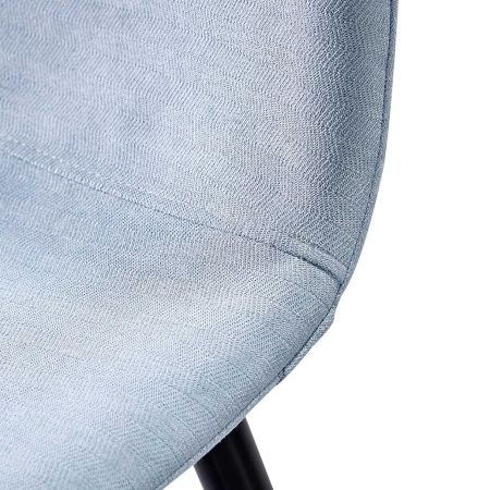 Стул барный 350B голубой TD3052-4, черный