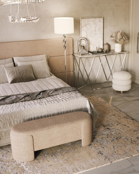 Банкетка Taks букле капучино