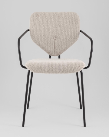 Стул обеденный Masey с подлокотниками бежевый