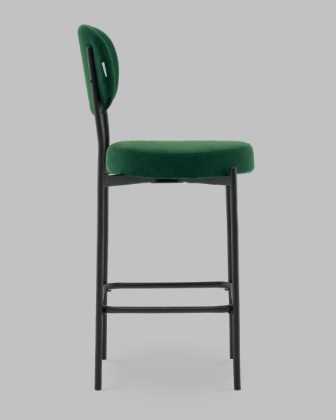 Стул полубарный Бриф DD велюр зеленый