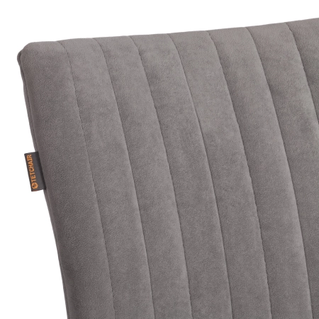 Стул обеденный Monte Carlo серый, ткань и металл, мягкое сиденье, без подлокотников Стул обеденный Monte Carlo серый, ткань и металл, мягкое сиденье, без подлокотников