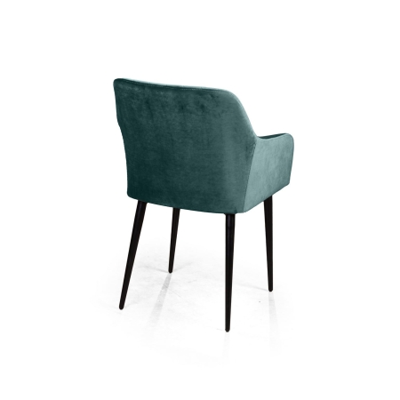 Стул с подлокотниками Robert бархат зеленый