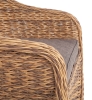 "Равенна" плетеное кресло из искусственного ротанга (гиацинт), соломенный