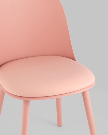 Стул Fog с подушкой пластик пыльно-розовый Стул Fog с подушкой пластик пыльно-розовый