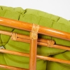 Кресло-качалка "PAPASAN" w 23 и 01 B с подушкой, коньяк, флок олива, 23