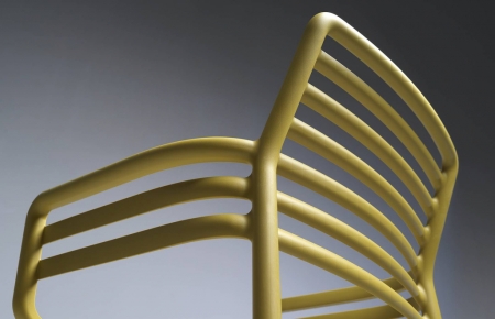 Кресло пластиковое Doga пластик желтый Кресло пластиковое Doga пластик желтый