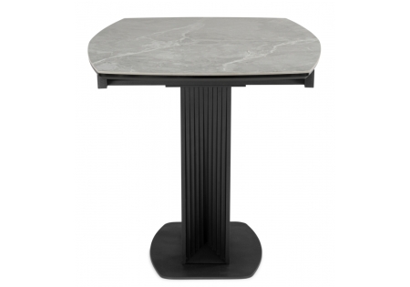 Керамический стол Вейл 140(180)х80 larka grey, черный