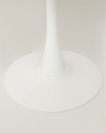 Стол Tulip style 80 белый, орех