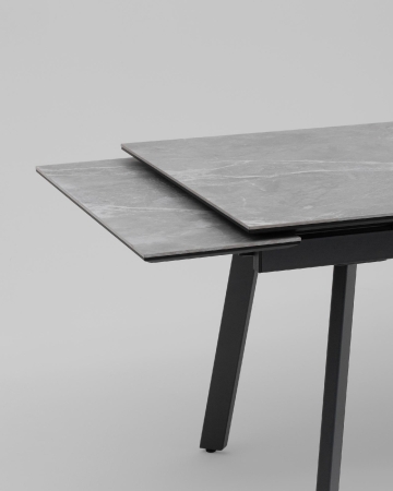 Стол Тайл 140-200/85/75 столешница керамика Larka Grey