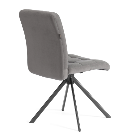 Стул обеденный Medeo серый велюр