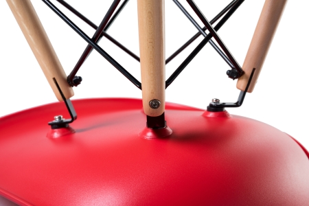 Стул обеденный LMZL-PP623 ножки светлый бук сиденья красный