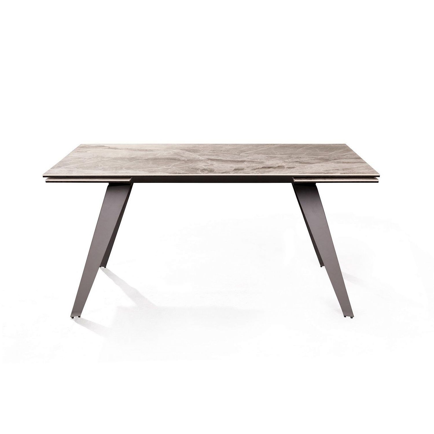 Стол раскладной Grant (160+40+40), мрамор испанская керамика светлый