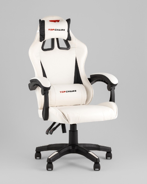 Кресло спортивное TopChairs Phantom бело-черный Кресло спортивное TopChairs Phantom бело-черный
