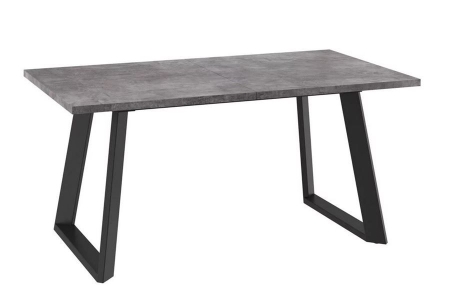 Стол раздвижной Loft Lux-160 (205х90) дымчатая керамика, черный