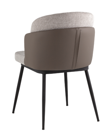 Стул Пенелопа рогожка серый с серой экокожей 2 шт.