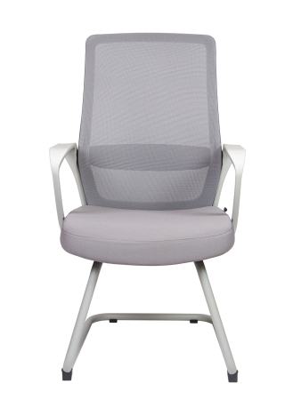 Кресло офисное Pino CF серый, ткань и пластик, мягкое сиденье, с подлокотниками
