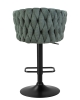 Набор 2 шт Стул барный LEON, зеленая ткань (LAR 275-23)