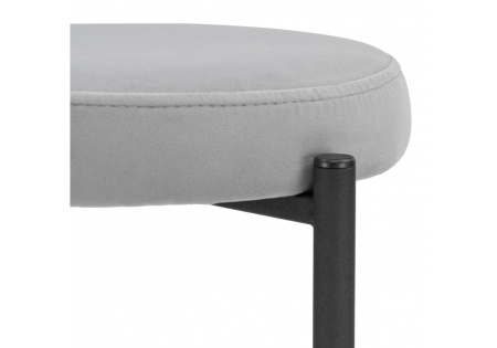 Табурет Кудо велюр velutto 52, черный