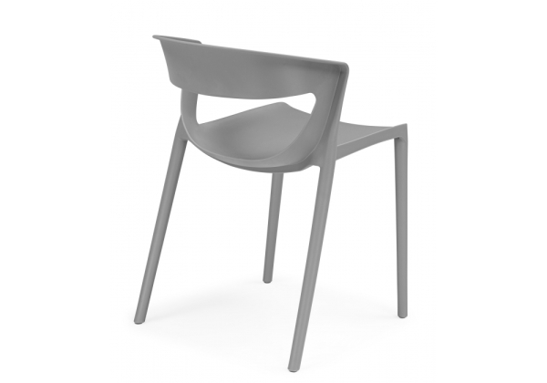 Пластиковый стул Градно жесткий серый