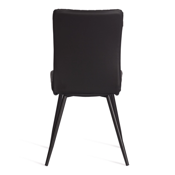 Стул обеденный Monte Carlo черный, экокожа и металл, мягкое сиденье, без подлокотников