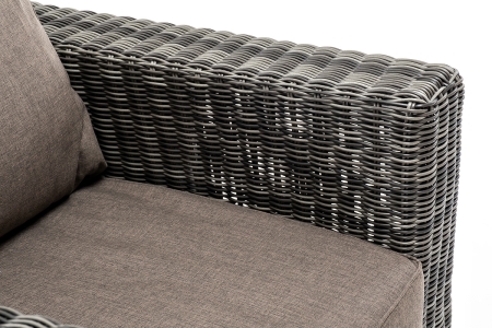 "Боно" кресло из искусственного ротанга, графит