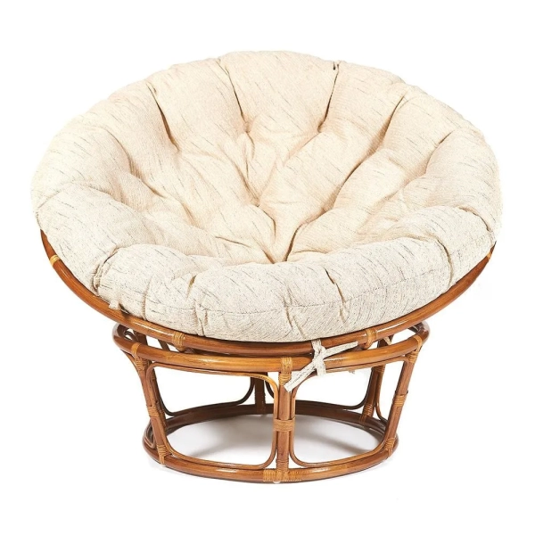 Кресло "PAPASAN" 23/01 W, с подушкой, бежевый, орех