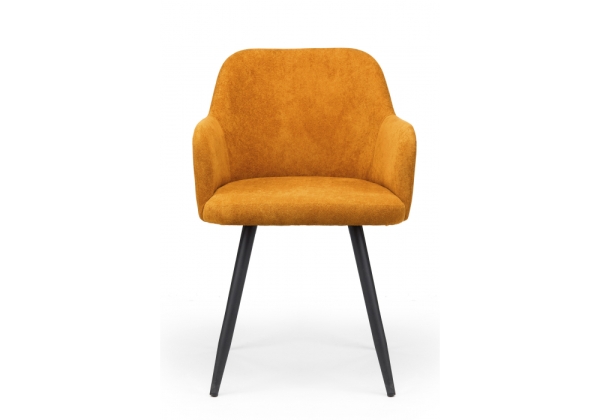 Стул на металлокаркасе Инфини 360 терракота (ocean 015), черный