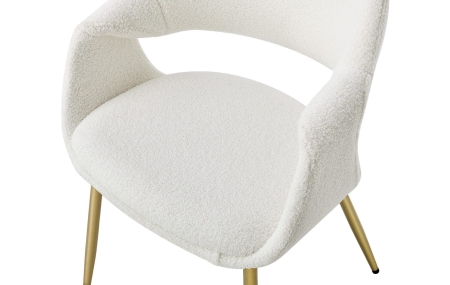 Стул JY6145Q белый IPD1859-1, золотой