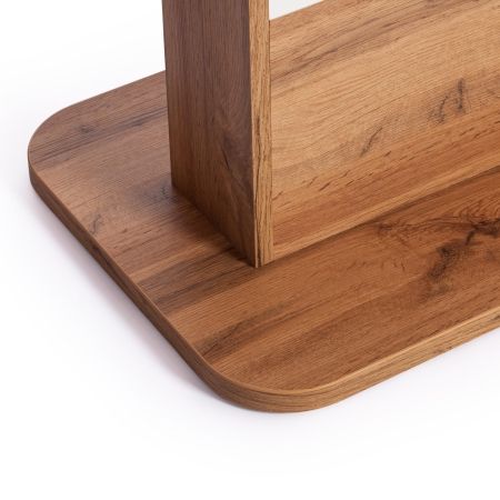 Стол обеденный SMART ЛДСП, 105-140х68,6х75 см, дуб вотан, белый