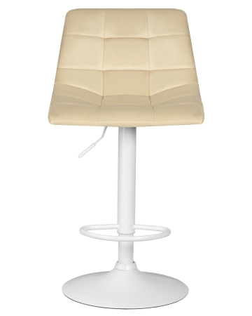 Набор 2 шт Стул барный TAILOR WHITE, бежевый велюр (MJ9-10)