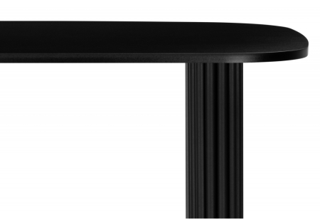 Стол деревянный Бавария B 180 х 90 черная пленка шагрень, черный